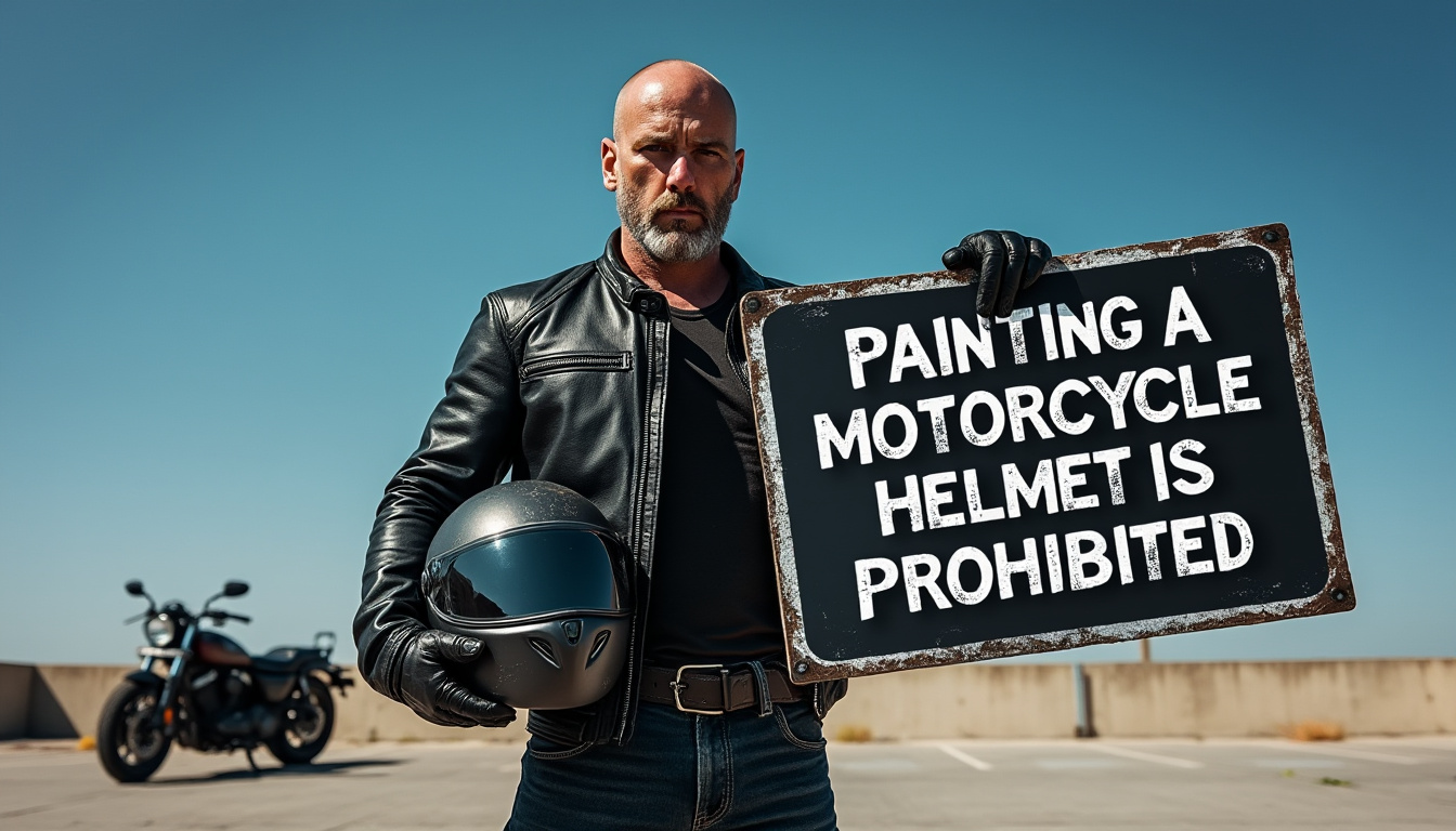 découvrez pourquoi il est interdit de peindre un casque moto homologué. ce guide informe les motards responsables sur la réglementation, les risques encourus et les alternatives pour personnaliser votre casque en toute sécurité.