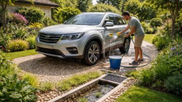 découvrez les meilleures pratiques pour laver votre voiture dans votre jardin sans causer de dégâts, tout en respectant l'environnement et votre habitat.